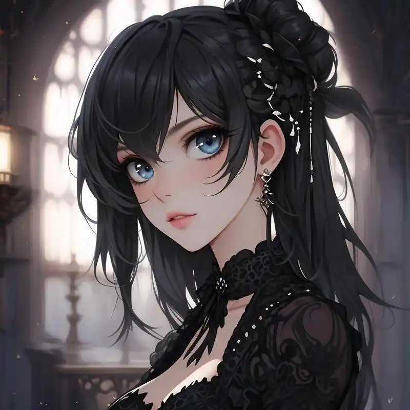 女生黑暗系头像94超酷的好吗!