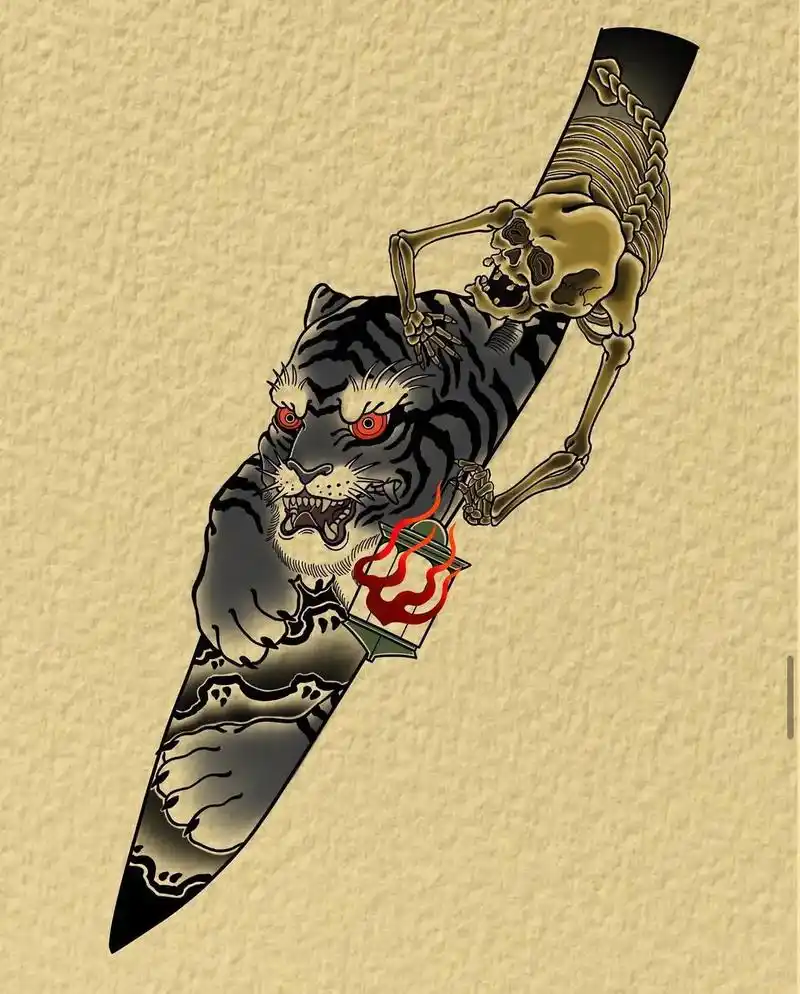 福州老虎鬼武士手稿