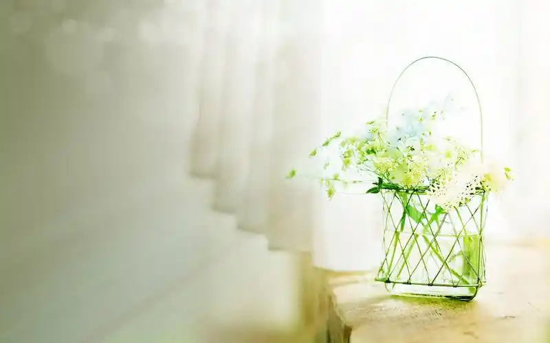 宁静美丽的窗棂电脑桌面壁纸