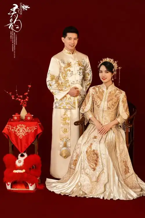 以纱视觉:客片分享·新鲜出炉的秀禾婚纱照来啦～ #婚纱照 #惠东婚纱