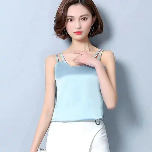 夏季新款带背心女桑性感修身百搭外穿无袖打底带衫潮