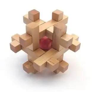 厂家直销 成人智力 孔明锁 鲁班锁 孔明球 成人智力休闲玩具