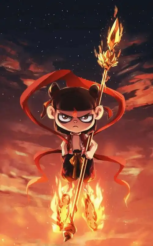 哪吒玩具套装小哪吒儿童衣服套装夏款红色魔童降世同款男女孩哪咤全套