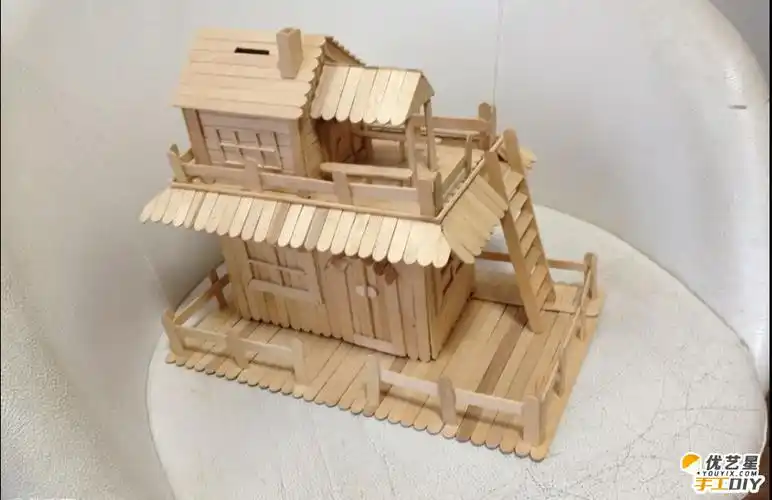 旧物创意手工制作如何用雪糕棍手工制作出独具个性又精致唯美的小房子