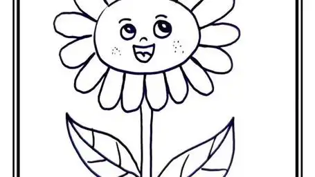 趣味简笔画:太阳花