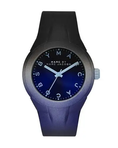 38mm x-up ombre watch, black/blue