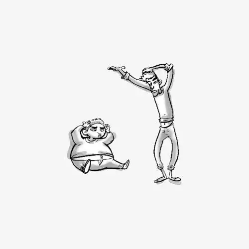 胖男士和瘦男士