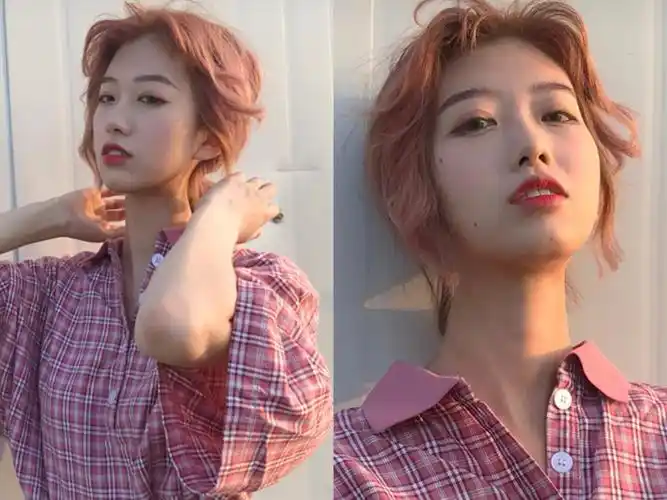 粉棕色头发效果图 2022流行染头发颜色-诚智百科网