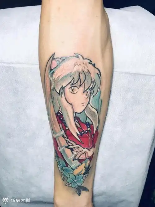 犬夜叉_纹身图案手稿图片_痛仰的纹身作品集