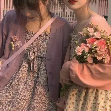 高清超甜的小众闺蜜ins真人头像图片