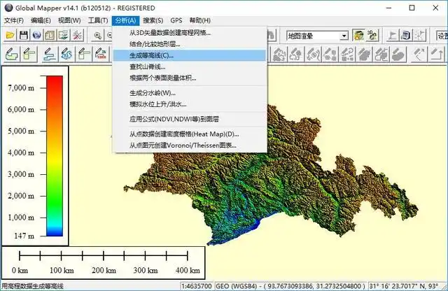 如何下载等高线并在cad中与卫星影像叠加