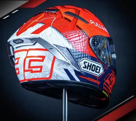 现货四季头盔摩托车机车奎斯shoei马奎斯红蚂蚁新款摩托车头盔