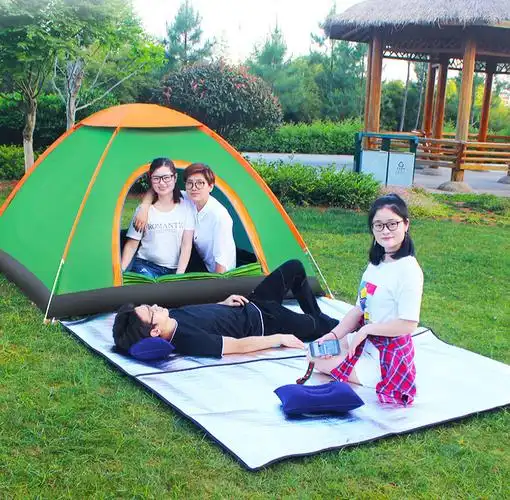 帐篷户外3-4人全自动加厚防雨账蓬2人双人野外野营露营帐篷套餐 2人