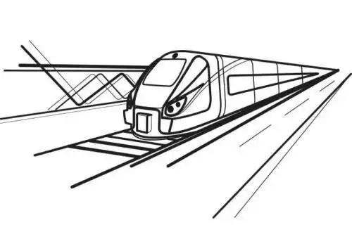 地铁三号线简笔画