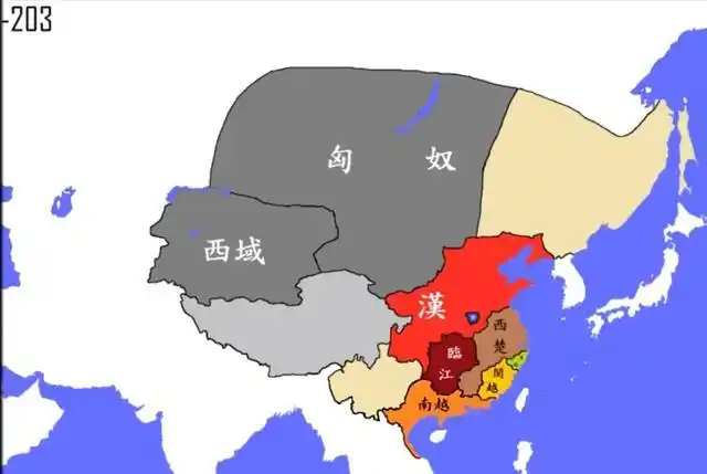 地图看西汉210年丰功伟业,华夏怒吼"犯我强汉者虽远必诛"(一)