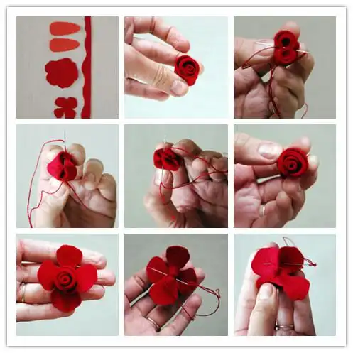 手工制作漂亮的外国风玫瑰头饰