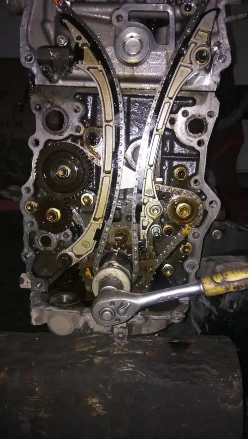 07年丰田普拉多2700正时链条怎么对