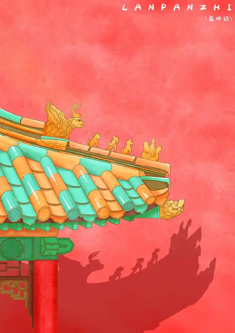 插画|故宫第一次画水彩,突然就简单水彩好好玩 #画画 #插 - 抖音