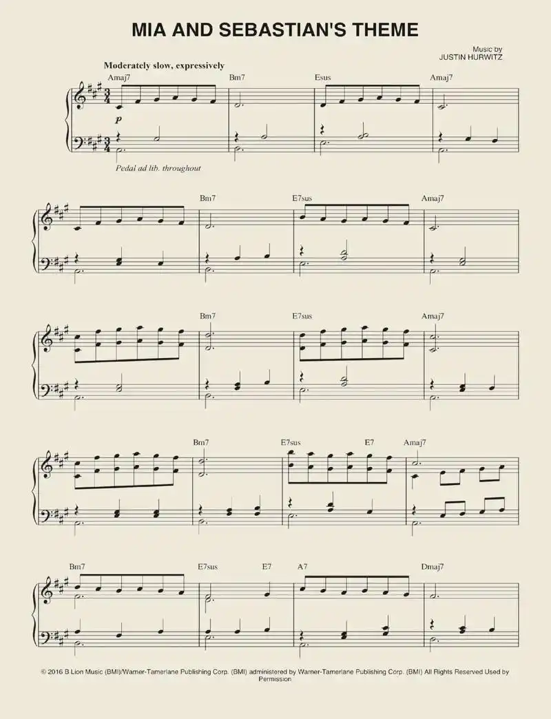 爱乐之城插曲 mia & sebastians theme - 抖音