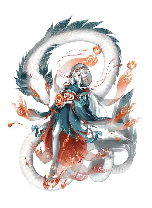 阴阳师百绘罗衣缚骨清姬|插画|游戏原画|卮子_原创作品-站酷zcool