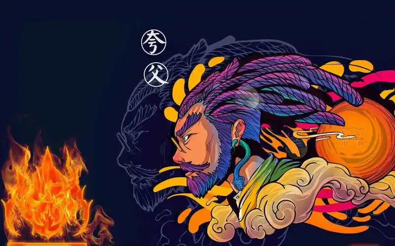 那位大仙有小新air14 夸父逐日的桌面背景