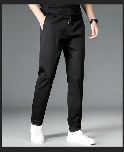 男士休闲裤2021夏季薄款长裤直筒