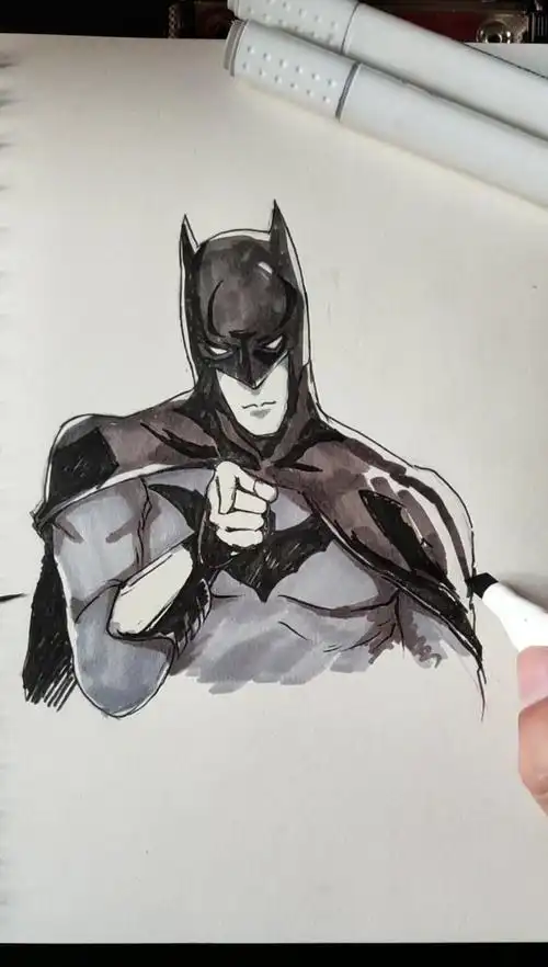 我要学画画#简单几步画蝙蝠侠-度小视