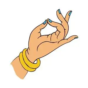 佛手png矢量垂手拿着莲花图片.zip