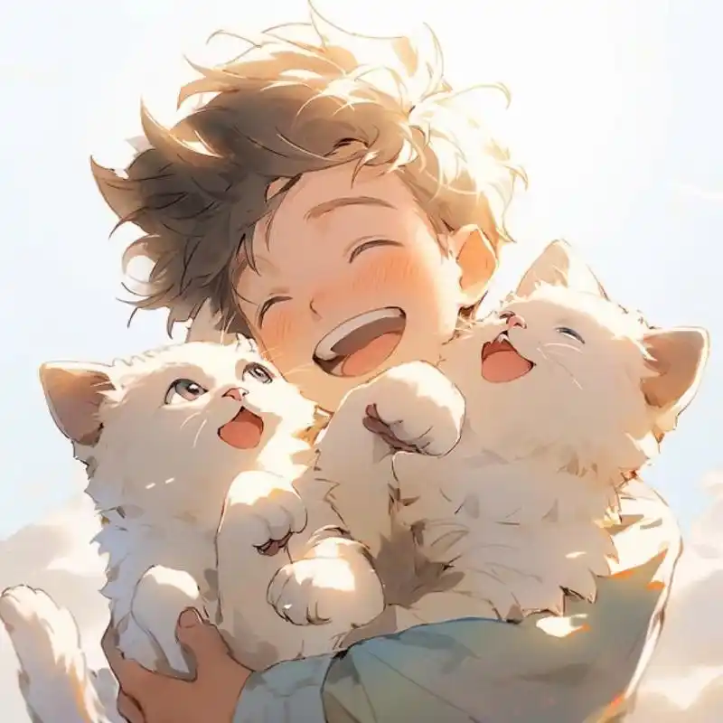 动漫男生头像丨治愈系 治愈系,男孩,阳光开朗,猫咪~ 每天不一样的风格