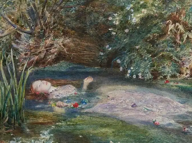 时而成为莎翁喜剧《第十二夜》中的维奥拉,时而是水中的奥菲莉娅,但