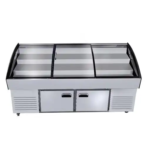 阶梯冰台烧烤点菜展示柜冷藏商用凉菜柜古达水果捞保鲜柜串串冰柜_2.