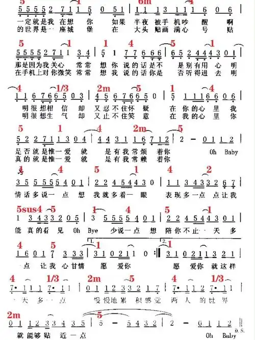 简谱   #钢琴弹奏   #王心凌   #爱你   #王心凌爱你