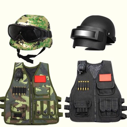儿童小特警战术背心多功能玩具枪警察特种兵套装备男孩吃鸡三级甲