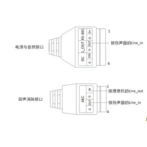 ds-2fp4061-b 海康威视室内监控用数字拾音器 接线