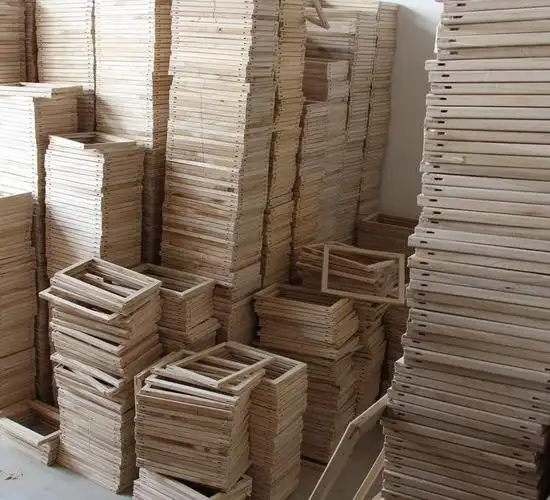 厂家低价直销 加工木质画框框架 松木纯棉布油画框60*80