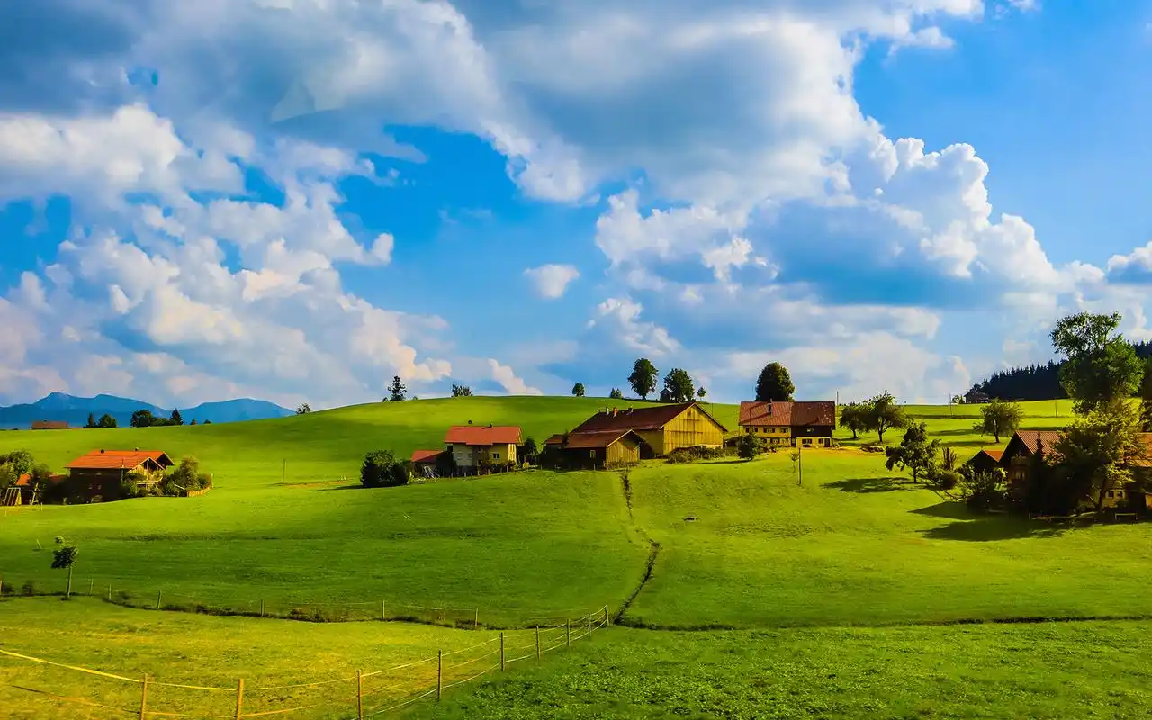 奥地利绿色护眼风景电脑壁纸,风景壁纸,唯美,护眼,高清,清新,奥地利