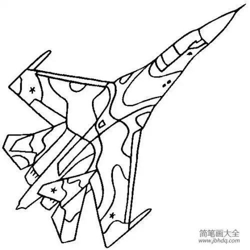 我要画战斗机简笔画