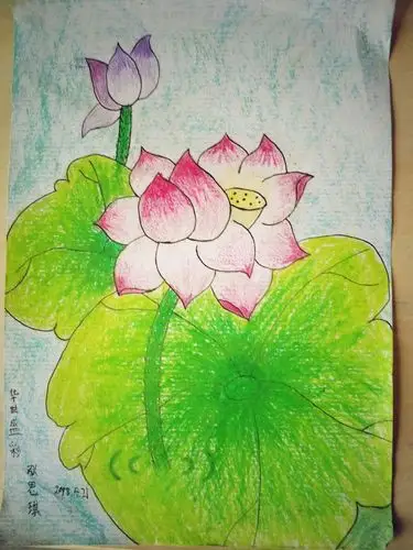 盛世华彩艺术培训美术班大班作品(蜡笔画)