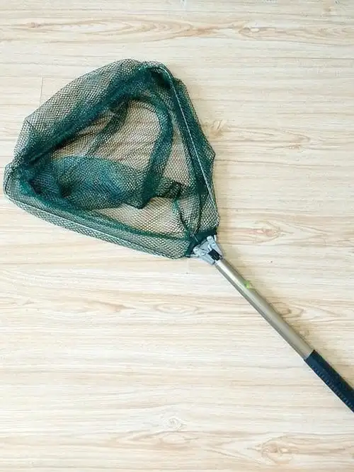 7米4节折叠抄网/小眼抄网/钓鱼配件/三角抄网渔具批发-阿里巴巴