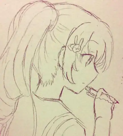 高马尾女生简笔画