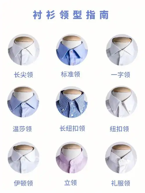 衬衫领型选择指南从休闲到正式