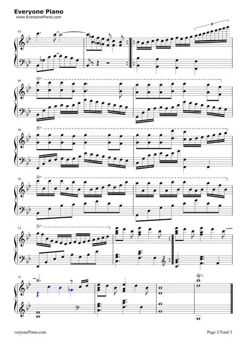 味道-辛晓琪五线谱预览3-钢琴谱文件(五线谱,双手简谱,数字谱,midi