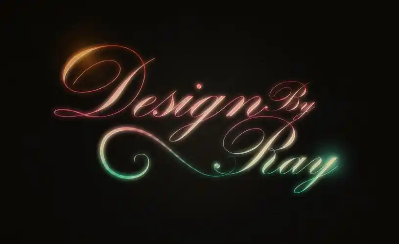 photoshopcs5制作霓虹发光花体艺术字效果[photoshop资源网|ps教程|ps