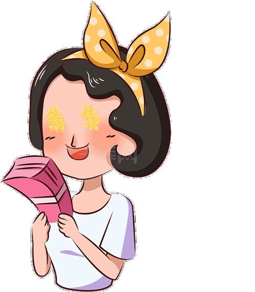 可爱女生举牌子