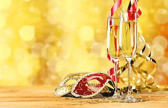 两个,玻璃杯,香槟,背景