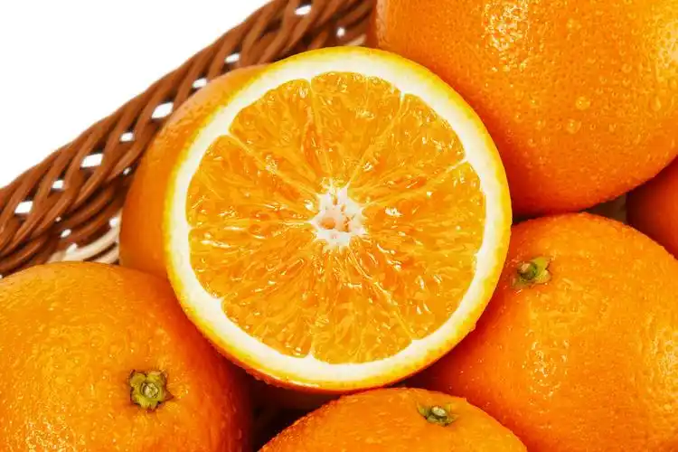 小清新卡通猕猴桃柠檬水果展板背景橙色橙子果汁叶子背景素材猕猴桃