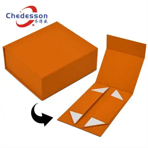 一片式折叠翻盖硬纸盒书型盒礼品盒折叠书形礼盒折叠收纳盒子定做