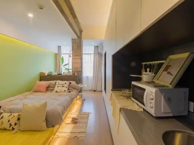 35平的酒店式公寓麻雀虽小五脏俱全