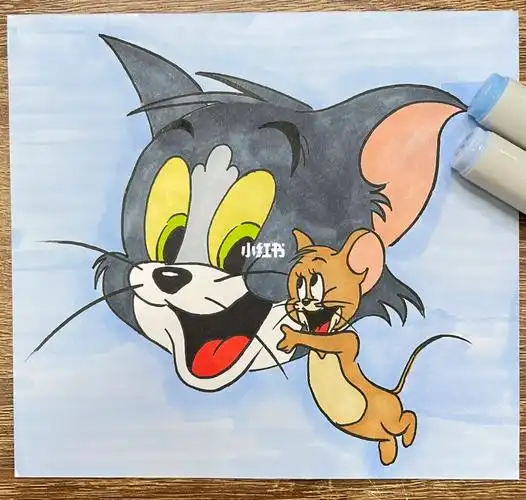 猫和老鼠附加线稿