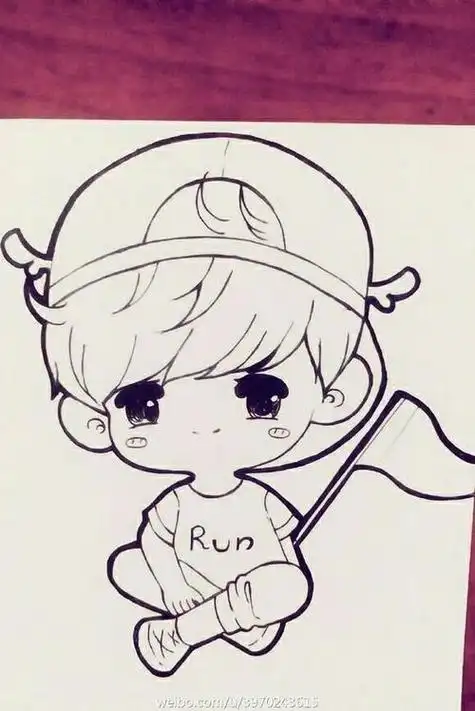 q版小男孩动漫简笔画动漫大帅哥简笔画黑白系男生动漫头像动漫头像